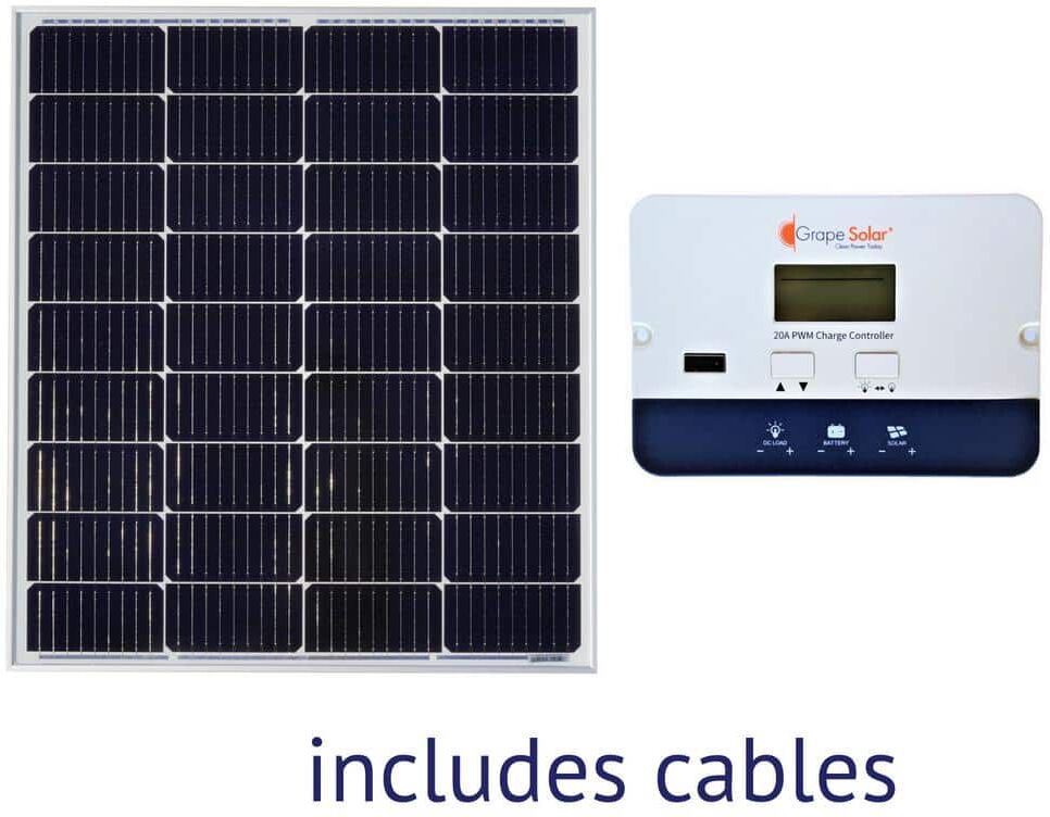 Grape Solar 100-Watt Basic Off-Grid Solar Panel Kit