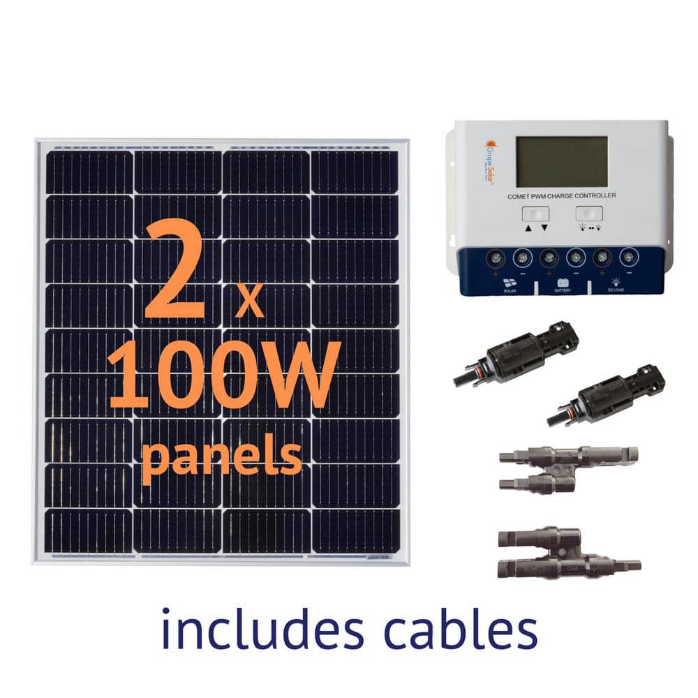 Grape Solar 200-Watt Off-Grid Solar Panel Kit