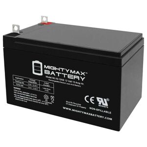 MIGHTY MAX BATTERY ML15-12NB 12V 15AH Replacement Battery Compatible with Goal Zero Yeti 150 Solar Generator