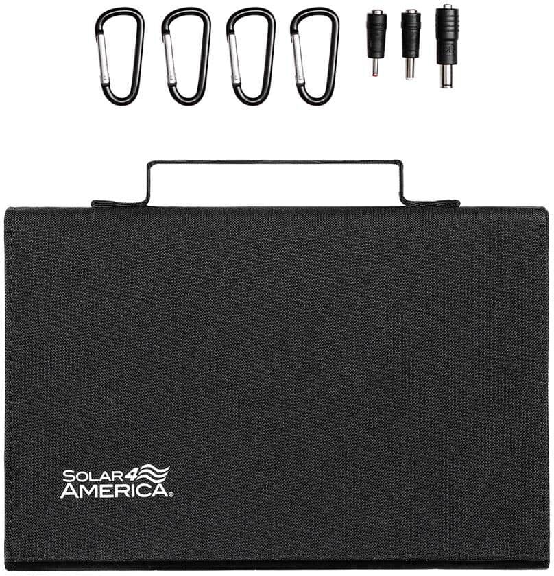 Solar Appliances: Top 10 Picks for Off-Grid Living 28 SOLAR4AMERICA 60-Watt 1 ft. H Monocrystalline Solar Panel, Single Panel and Charger Foldable and Portable