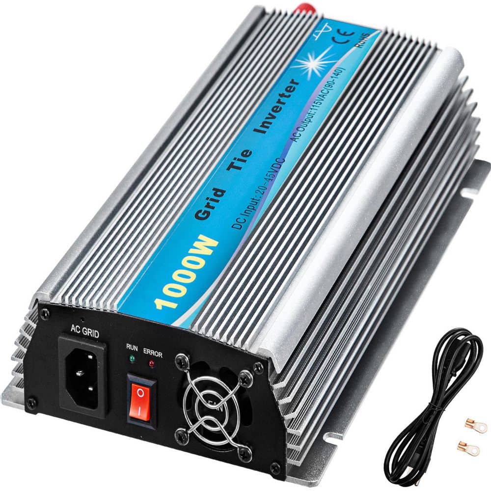 Solar Appliances: Top 10 Picks for Off-Grid Living 25 VEVOR Grid Tie Solar Inverter 1000-Watt MPPT Power Converter DC20 to 45-Volt to AC90 to 140-Volt for Solar Panel System