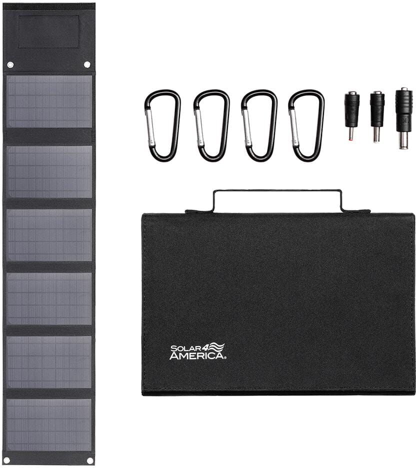 Solar Appliances: Top 10 Picks for Off-Grid Living 26 SOLAR4AMERICA 40-Watt 1 ft. H Monocrystalline Solar Panel, Single Panel and Charger, Foldable and Portable