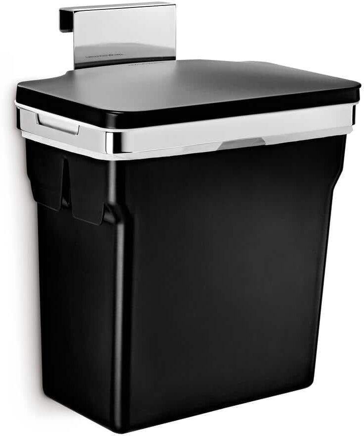 simplehuman 10-Liter Black In-Cabinet Trash Can