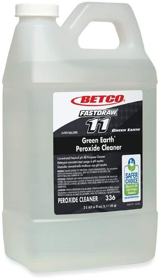 Betco 2 l Green Earth Peroxide Fresh Mint Scent All-Purpose Cleaner, Bottle (4-Pack)