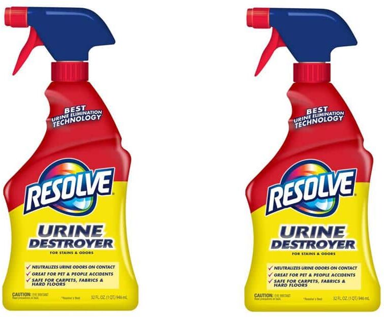 Resolve 32 oz. Pet Urine Destroyer and Odor Remover Carpet Cleaner Spray (2-Pack)