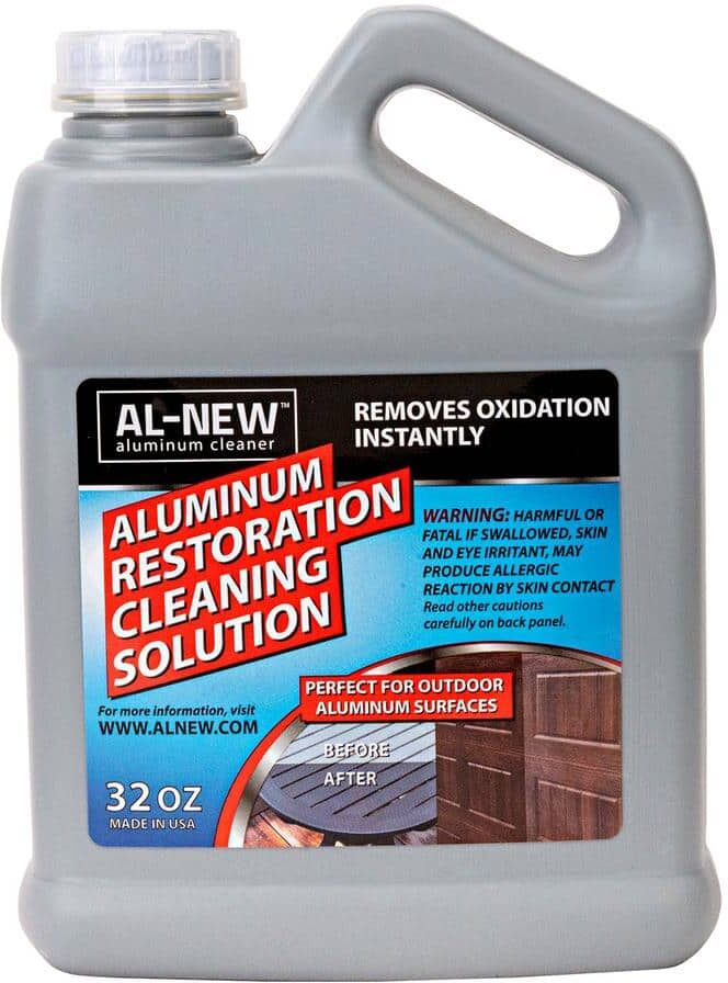 AL-NEW 32 oz. Aluminum Restoration Cleaning Solution : Cleaner For Outdoor Restore Patio Furniture, Stainless Steel, and More