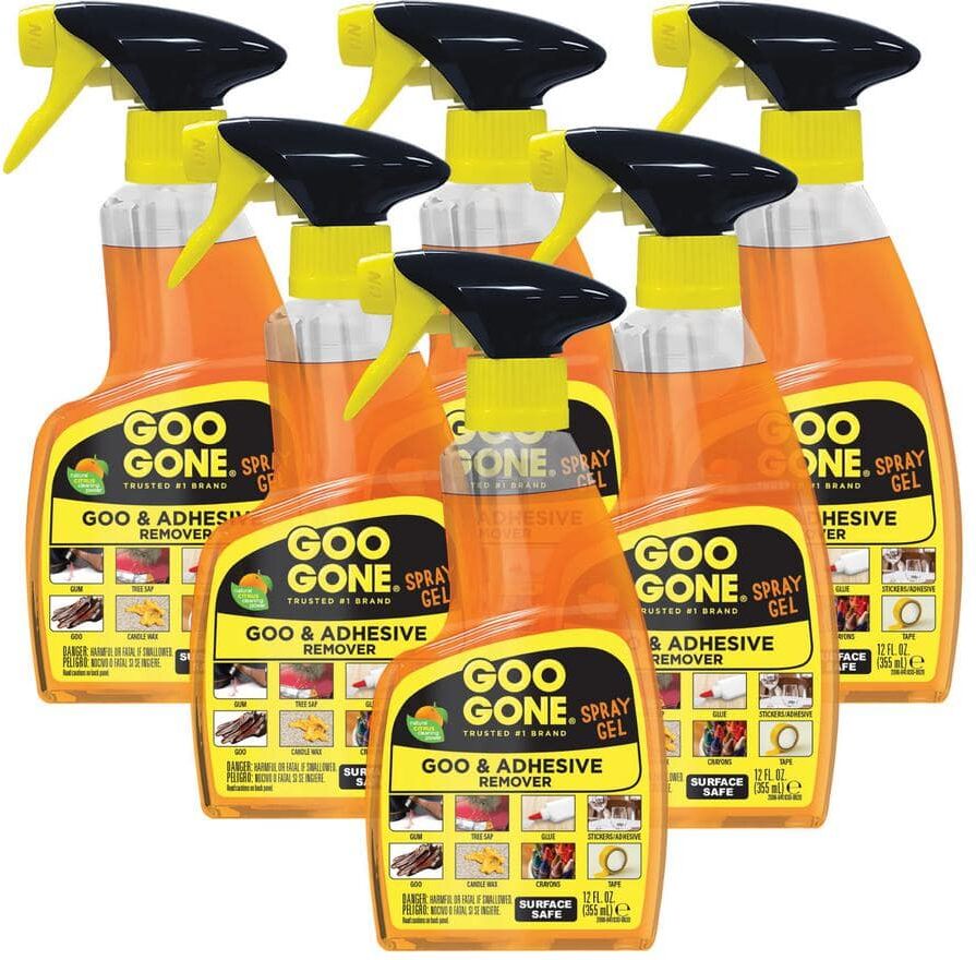 Goo Gone 12 oz. Goo and Adhesive Remover All-Purpose Cleaner Spray (6-Pack)