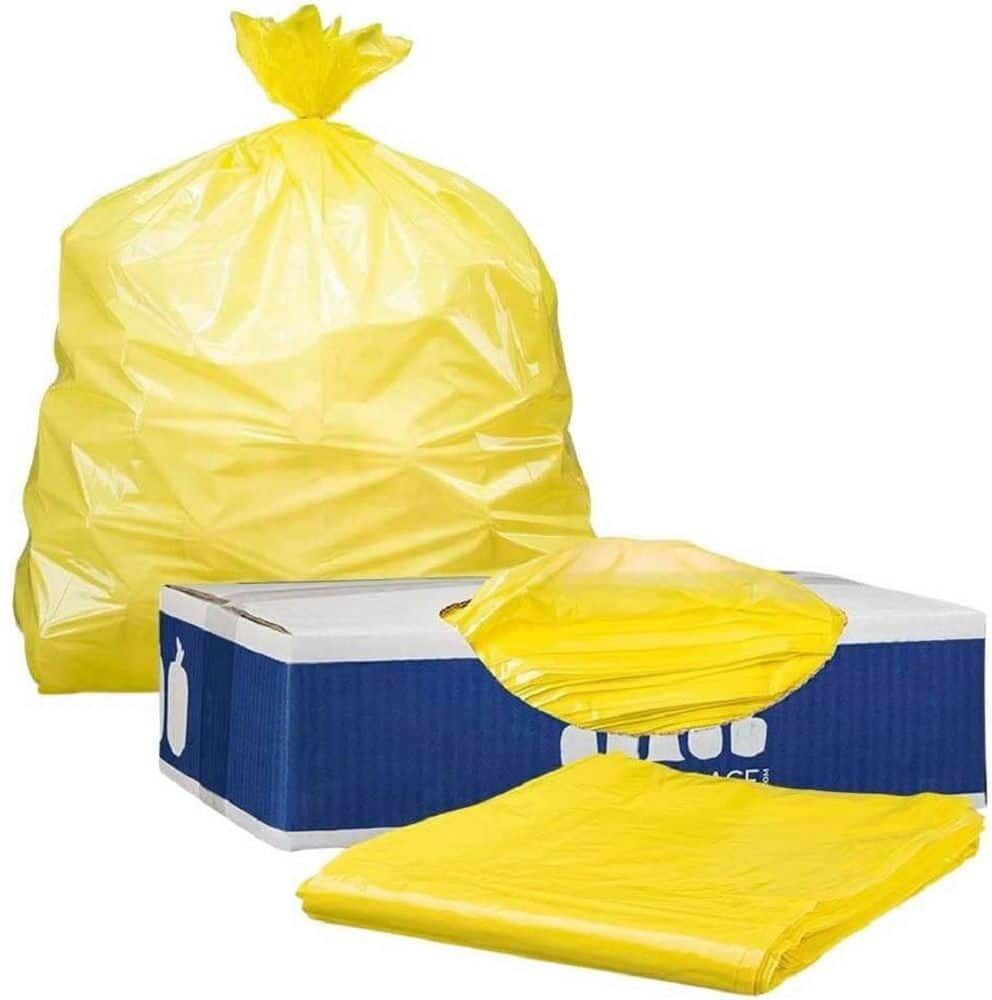 Plasticplace 32-33 Gal. Yellow Trash Bags (Case of 100)