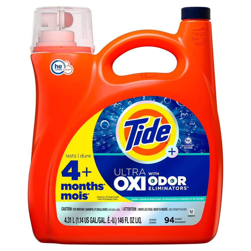 Tide 146 fl. oz. Odor Eliminators Ultra Oxi Liquid Laundry Detergent (94-Loads)