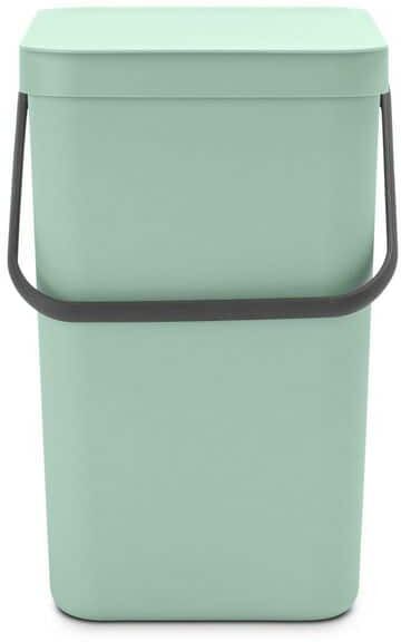 Brabantia Sort and Go Bin, Plastic, 6.6 Gal. (25 l) - Jade Green