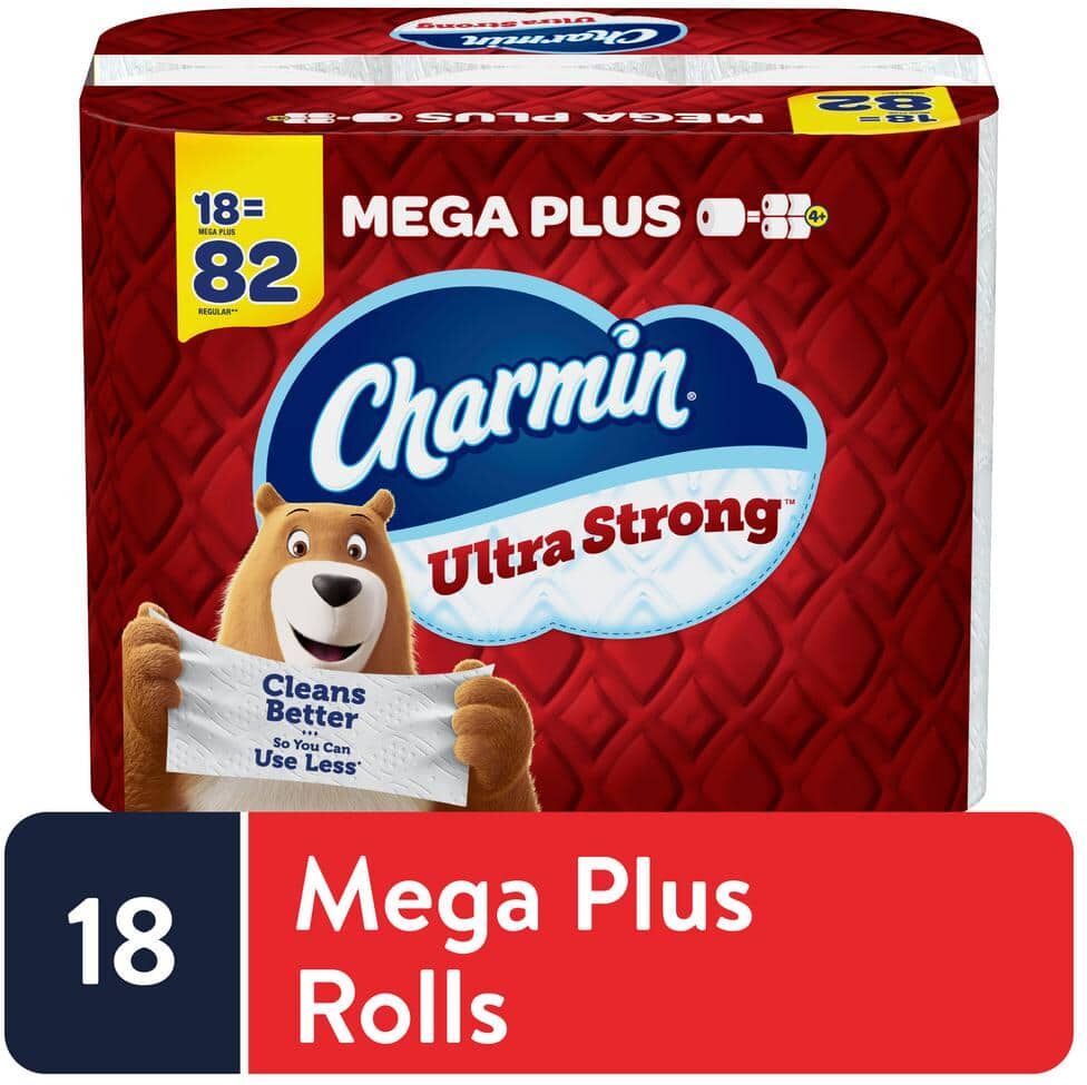 Charmin Ultra Strong Toilet Paper Rolls (18 Mega Plus Rolls)