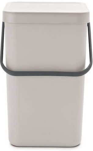 Brabantia Sort and Go Bin, Plastic, 6.6 Gal. (25 l) - Mid Gray