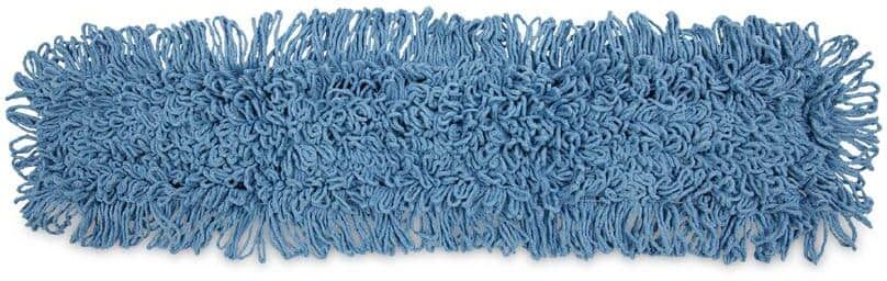 Boardwalk Cotton/Synthetic Blend Dust Mop Mop Head, 36 in. x 5 in., Looped-End, Blue