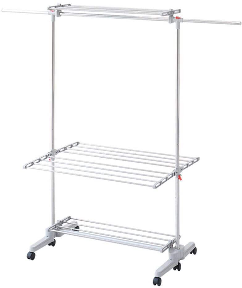 Hulife 63 in. x 57 in. Hanger Type Foldable Drying Garment Rack