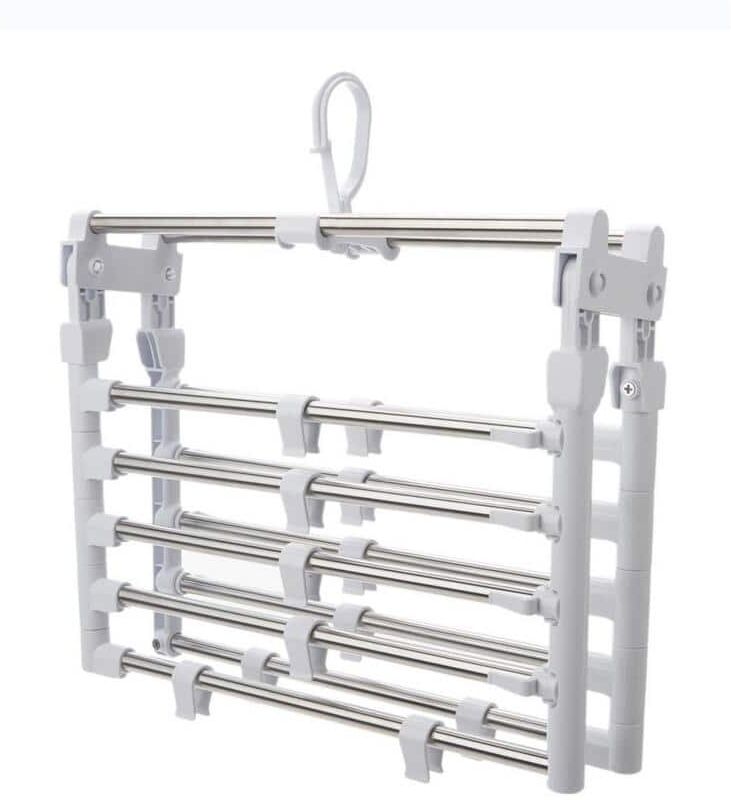 OrganizeMe White Stainless Steel Hanger