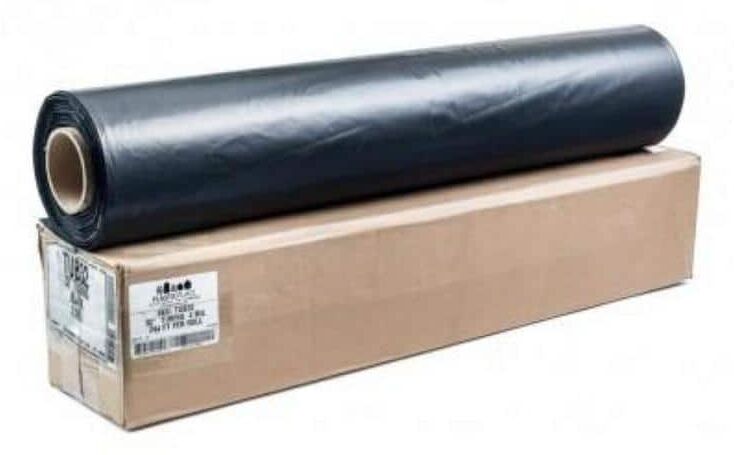 Plasticplace Compactor Black Bag Tubing, 4.0 mil (1 Tube/Case)