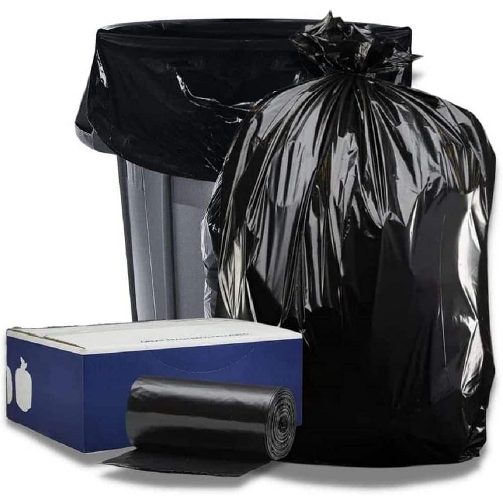 Plasticplace 55-60 Gal. Black Trash Bags (Case of 50)