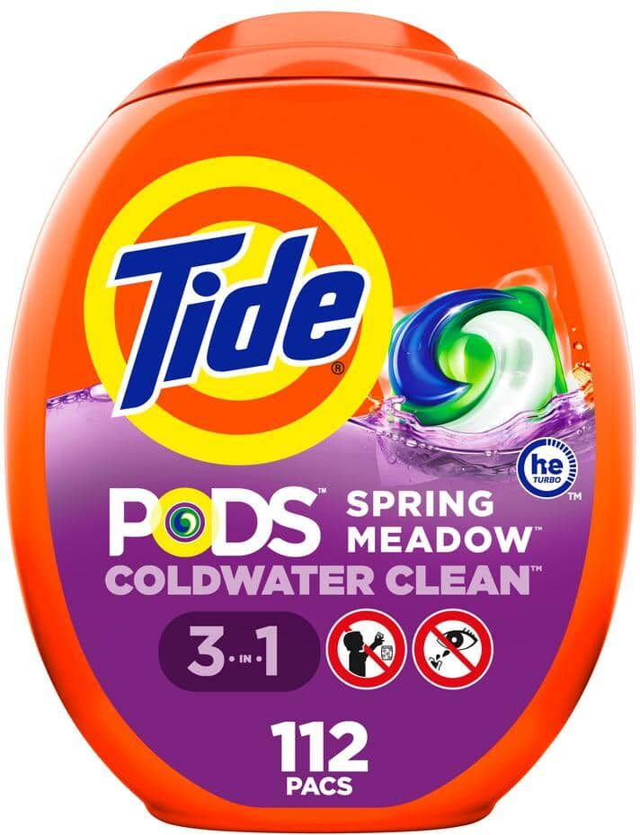 Tide Spring Meadow Scent Liquid Laundry Detergent Pods (112-Count)