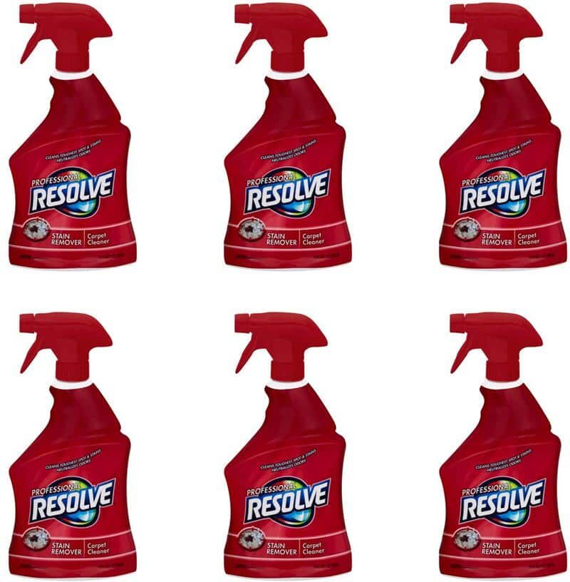 Resolve 32 oz. Professional Carpet Cleaner and Stain Remover Spray (6-Pack)