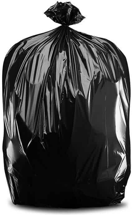 Plasticplace 55 Gallon Rubbermaid Compatible Black Trash Bags, 1.2 Mil, 40'' x 50'' (100 Count)