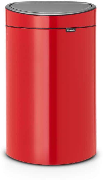 Brabantia 10.6 Gal. (40L) Passion Red Touch Top Trash Can