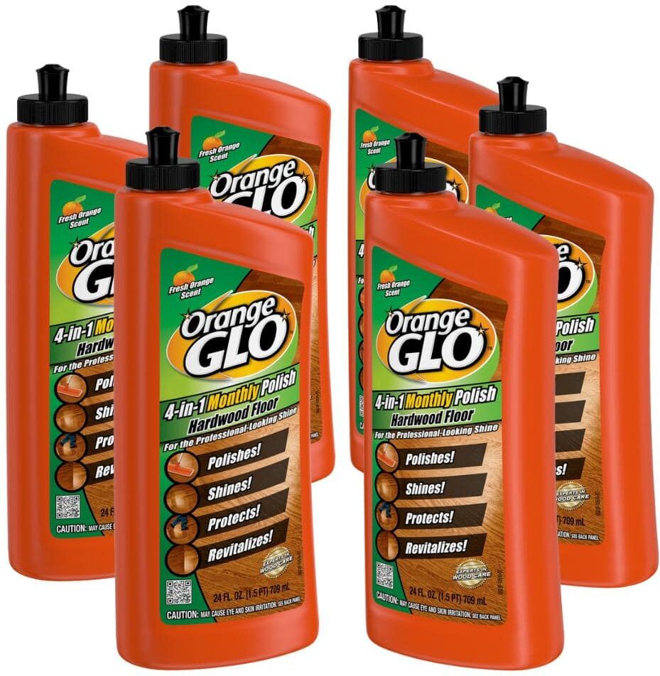 Orange GLO 24 oz. 4-In-1 Hardwood Floor Cleaner and Polish (6-Pack)