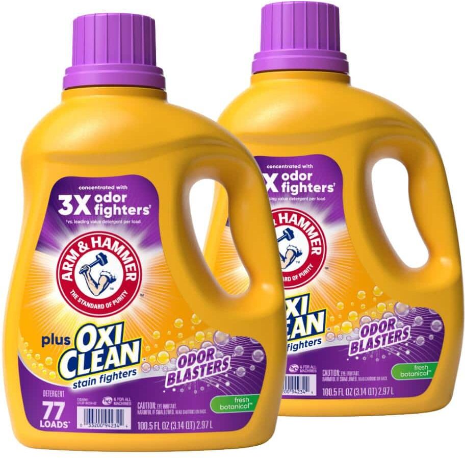 ARM & HAMMER 100.5 oz. Fresh Bontanical Plus Oxiclean Odor Blaster Liquid Laundry Detergent (77-Loads) (2-Pack)