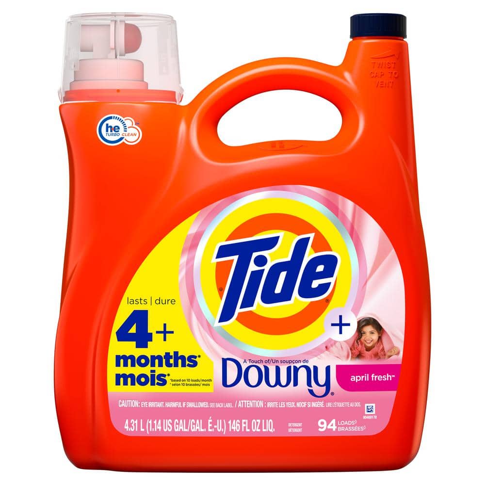 Tide 146 fl. oz. Downy April Fresh Scent Liquid Laundry Detergent (94 Loads)