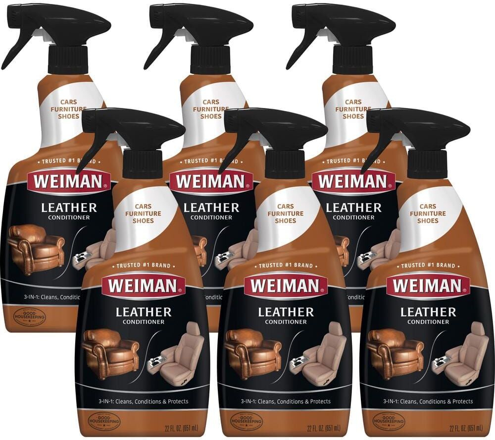 Weiman 22 oz. Leather Cleaner and Polish Spray (6-Pack)