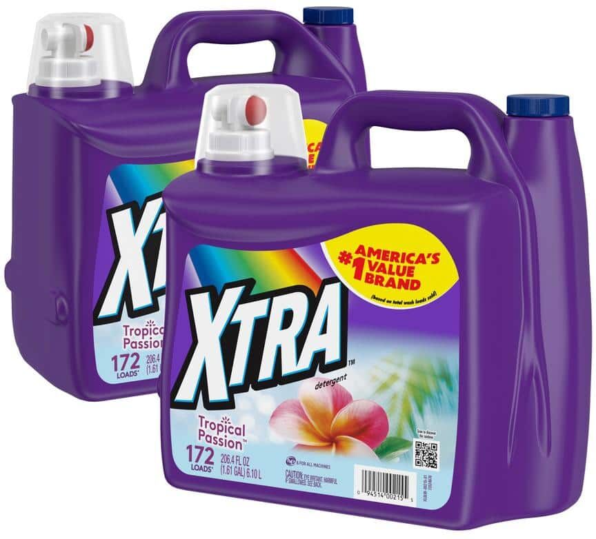 Xtra 206.4 oz. Tropical Passion Liquid Laundry Detergent (172-Loads) (2-Pack)