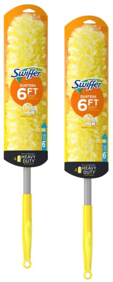 Swiffer Synthetic Duster Super Extender Dusting Kit with Heavy-Duty Refills (1-Handle and 4-Dusters) (2-Pack)