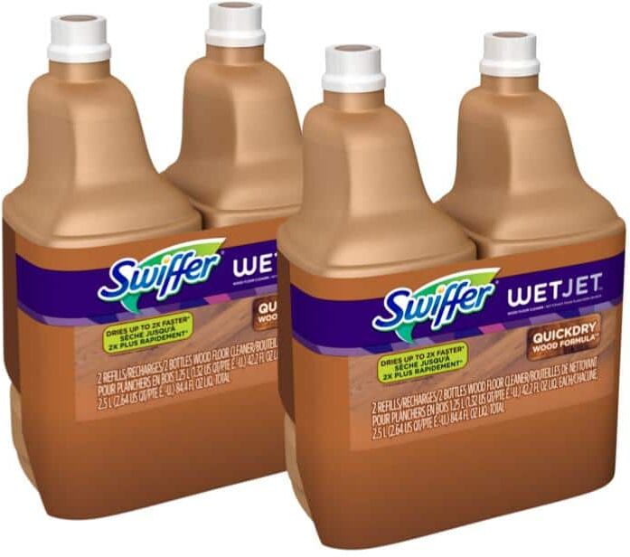 Swiffer WetJet 42.2 oz. Multi-Purpose Hardwood Floor Cleaner Solution Refill (2-Count, 2-Pack)