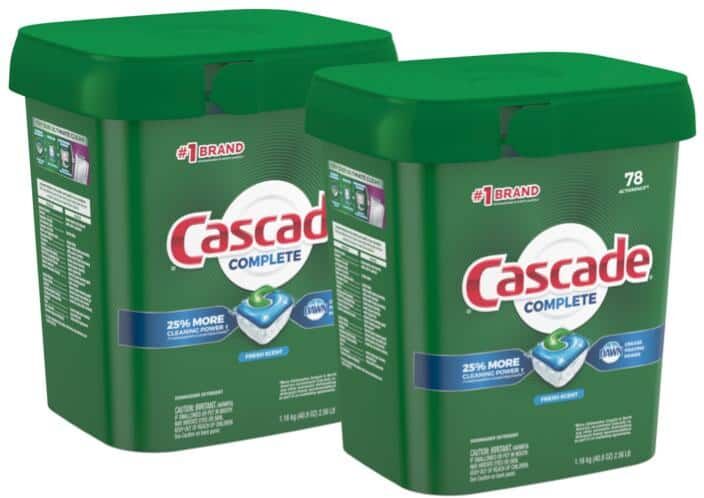 Cascade Complete ActionPacs Fresh Scent Dishwasher Detergent with Dawn (78-Count)(2-Pack)