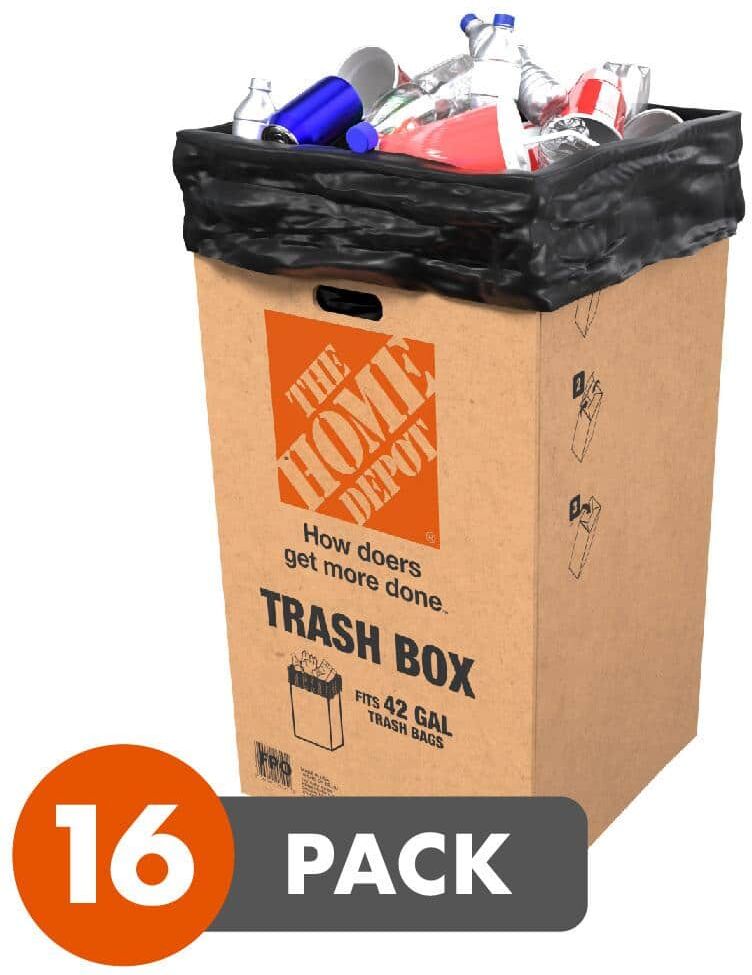 The Home Depot 42 gal. Disposable Trash Can (16 pack)