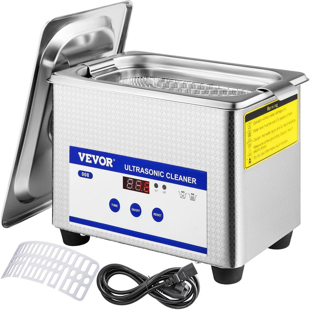 VEVOR Ultrasonic Cleaner 0.8L with Timer 40 KHZ Powerful Transducer Digital Ultrasonic Cleaner for Jewelry Glass Professional