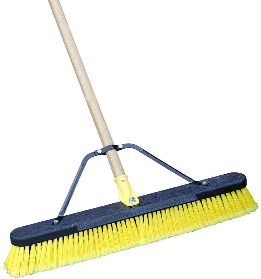 Quickie Job Site 24 in. Multi-Surface Indoor/Outdoor Push Broom