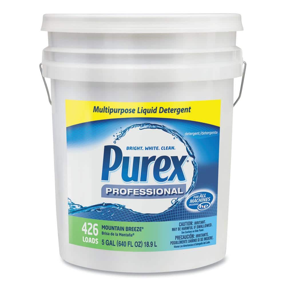 Purex 5 Gal. Mountain Breeze Scent Liquid Laundry Detergent, Pail, 426 Loads