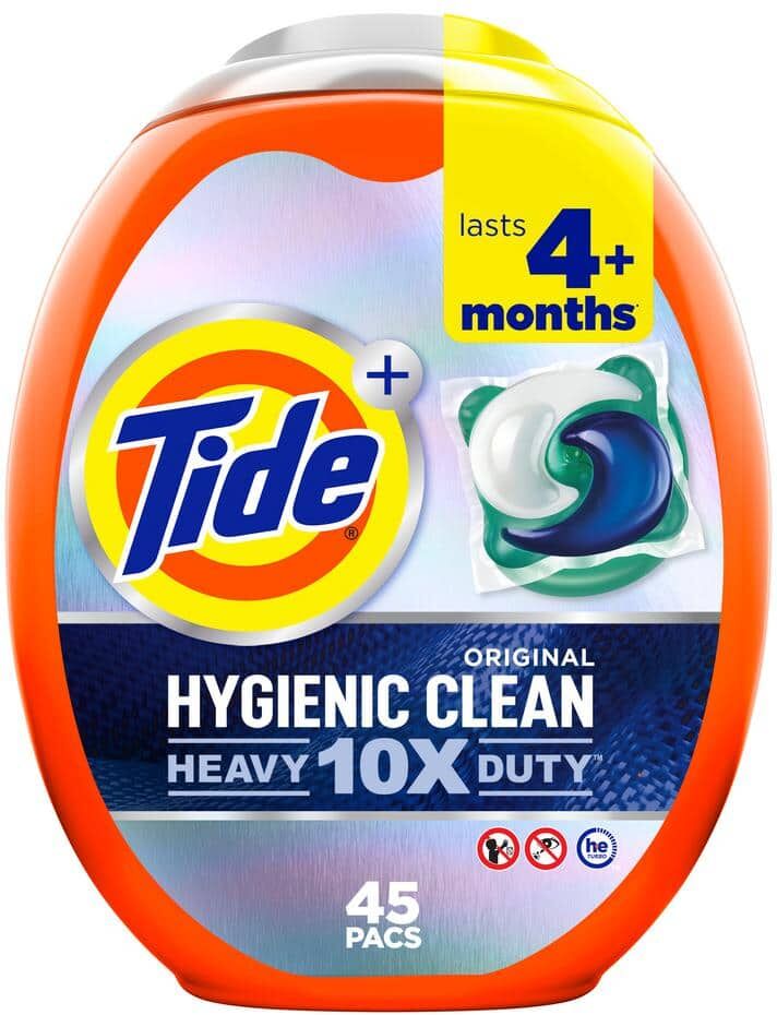 Tide Power Hygienic Clean Original Scent Laundry Detergent Pods (45-Count)