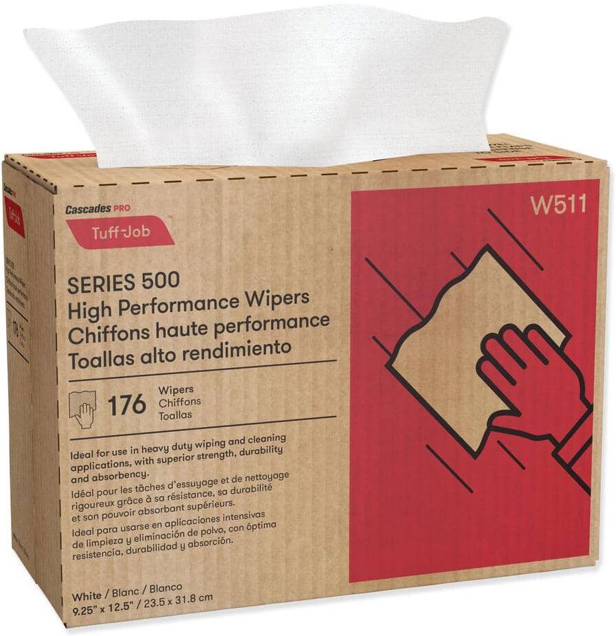 Cascades PRO 9-1/4 in. x 12-1/2 in.Tuff-Job S500 High Performance Towel, (176-Box), (10-Box/Carton)