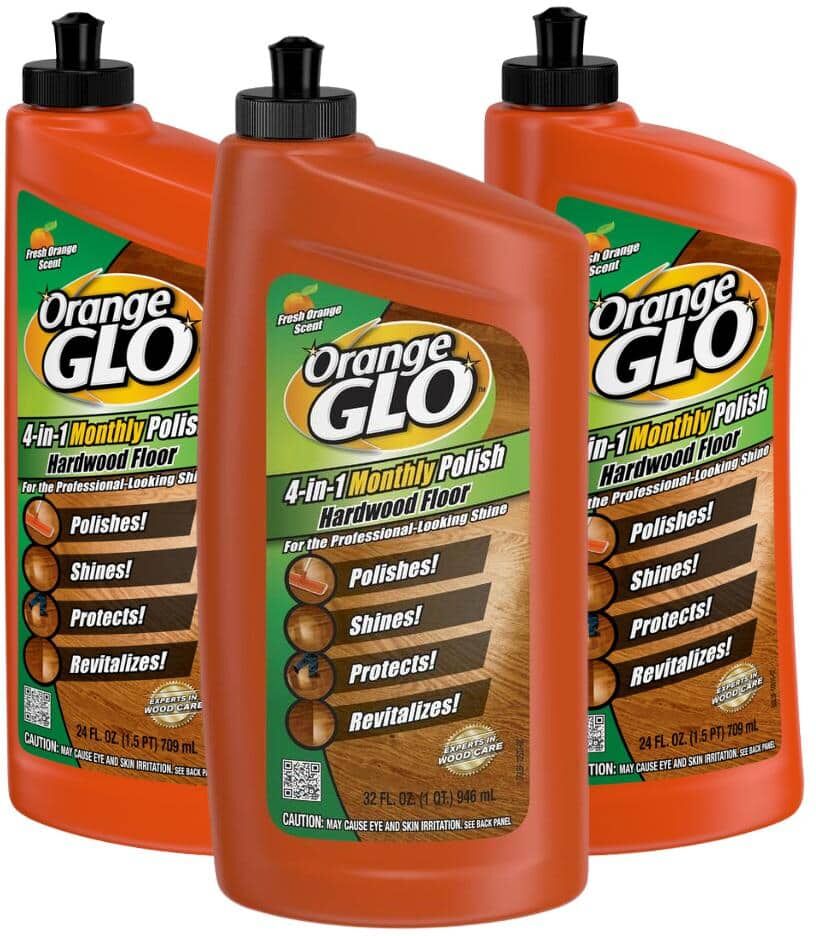 Orange GLO 24 oz. 4-In-1 Hardwood Floor Cleaner and Polish (3-Pack)