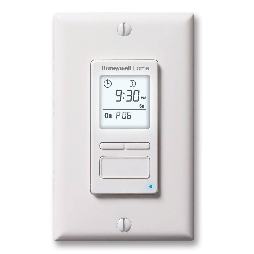Honeywell Home 120-Volt 7-Day Programmable Indoor/Outdoor Motor and Light Switch Timer with Automatic Daylight Savings