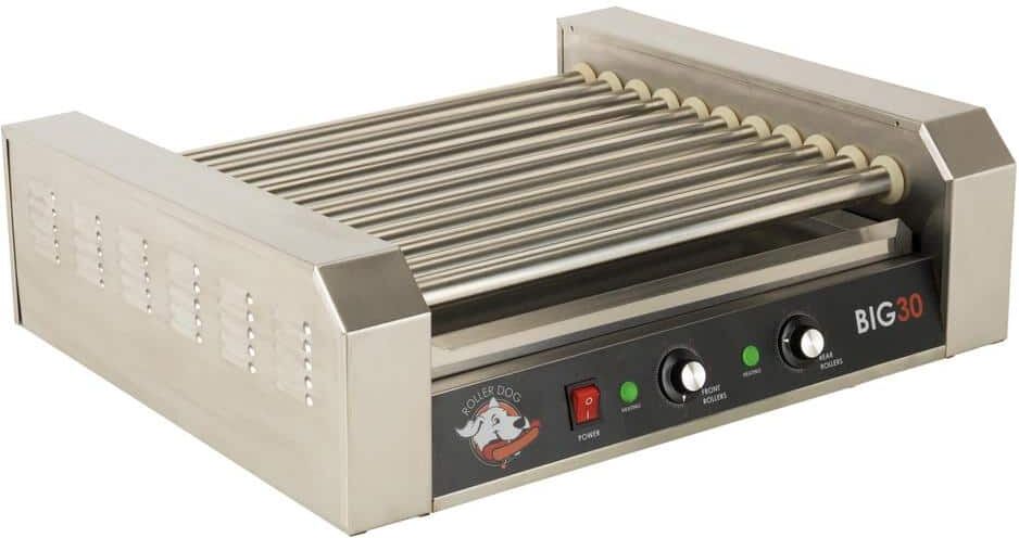 Funtime 306 sq. in. Stainless Steel Hot Dog Roller Grill