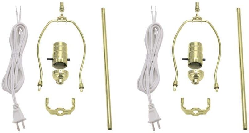 Creative Labs Brass Make-A-Lamp Push Through Socket Kit (2-Pack)