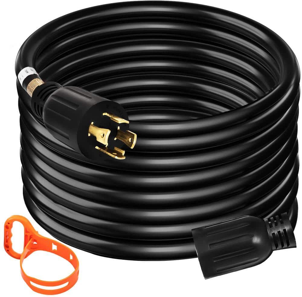 VEVOR 40 ft. Generator Extension Cord 110-Volt 30 Amp Generator Cord UL Listed Generator Power Cord with Twist Lock Connectors