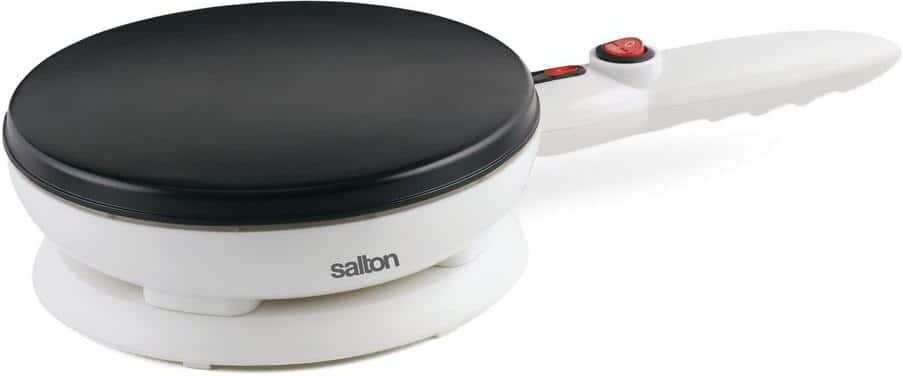 Salton 23.5 sq. in. White Thermoplastic Smokeless Indoor Health Grill with Removable Grill Plate