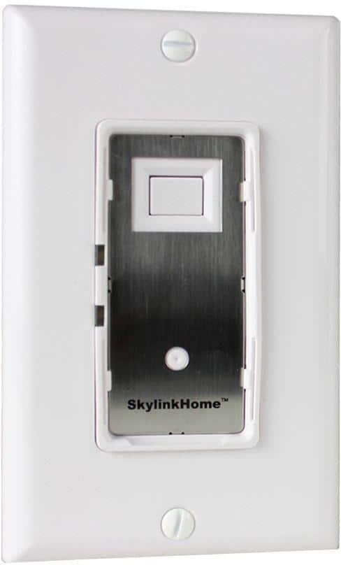 SkyLink In-Wall On/Off Light Switch Receiver Remote Controllable for Home Automation - White