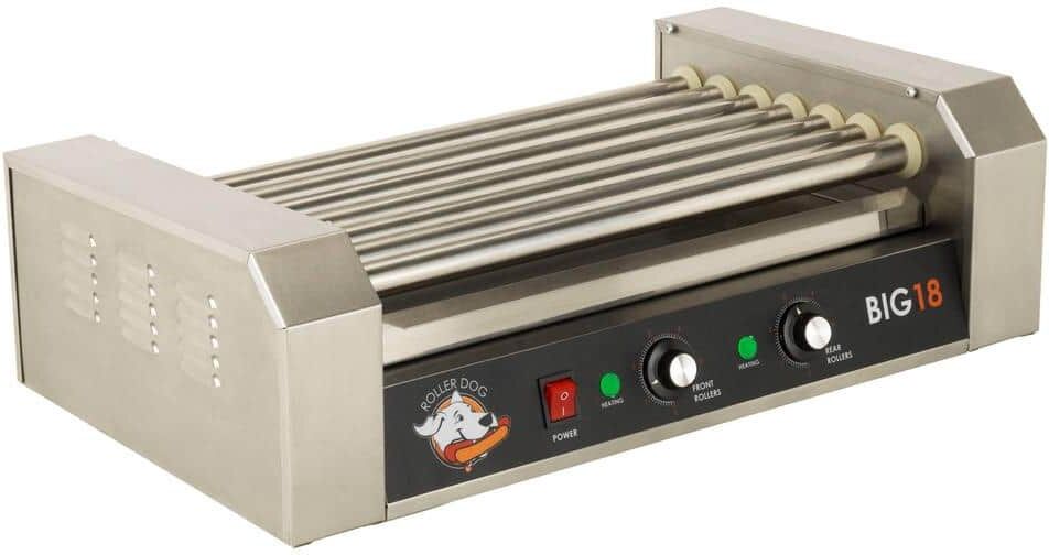 Funtime 187 sq. in. Stainless Steel Hot Dog Roller Grill