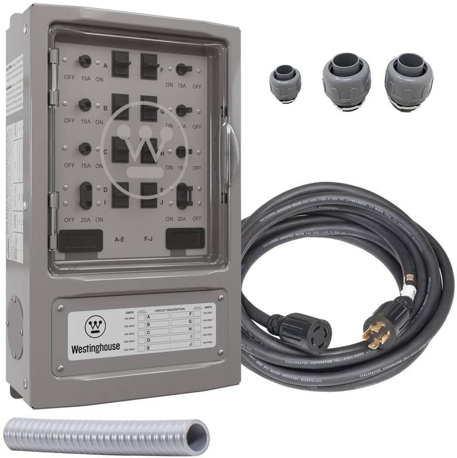 Westinghouse 30 Amp 8-Circuit Manual Transfer Switch Kit