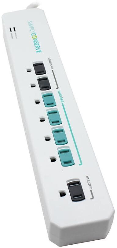 Simply Conserve 3 ft. 7-Outlet Energy-Saving Advanced Surge Protector