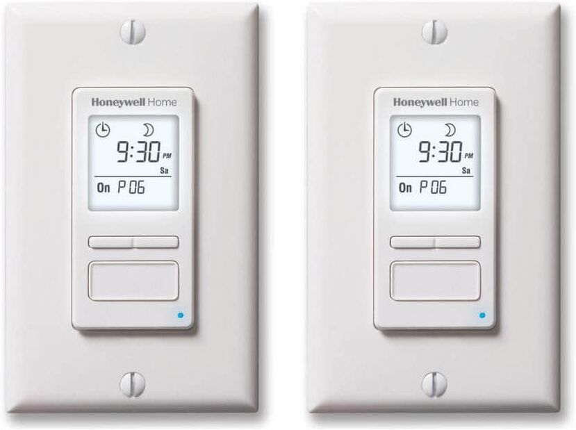 Honeywell Home 120-Volt 7-Day Programmable Indoor/Outdoor Motor and Light Switch Timer with Automatic Daylight Savings (2-Pack)